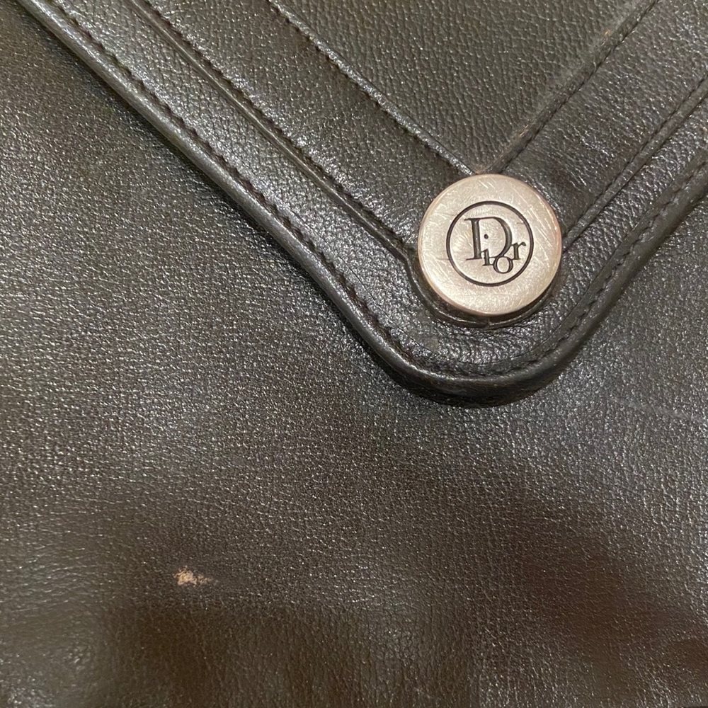 vintage(?) dior crossbody leather purse - Picture 2 of 6